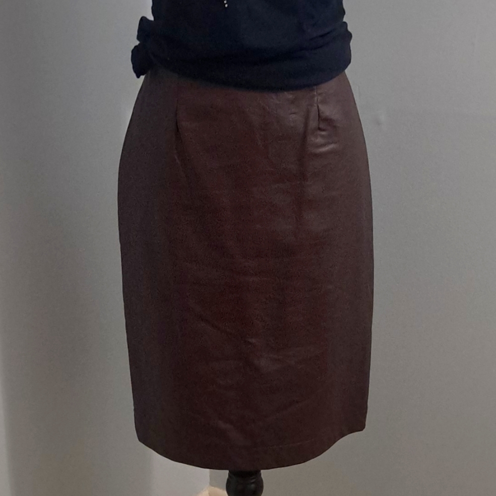 Faux Leather Skirt